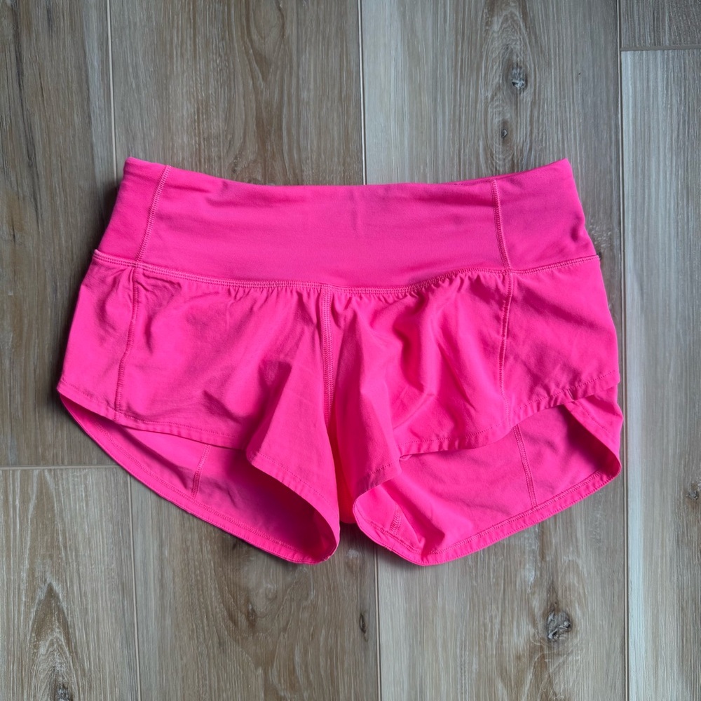 lululemon athletica Hot Pink Athletic Shorts. ALL OFFERS ARE CONSIDERED!